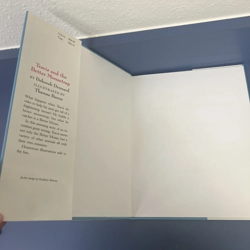 Travis and the Better Mousetrap Hardcover Deborah‎ Dennard 1996 Autographed Copy
